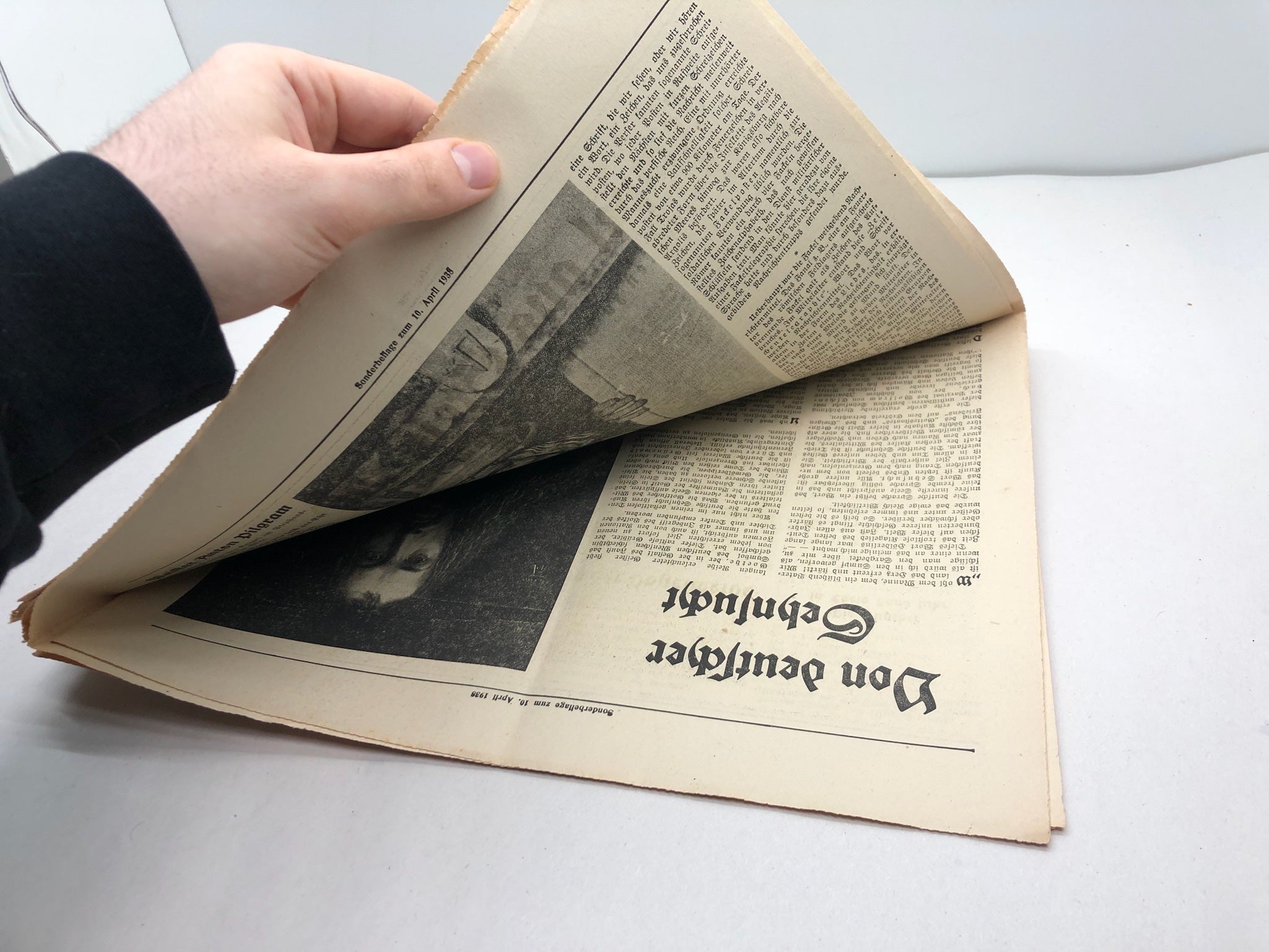 Original WW2 German Political Newspaper Das Reich - 10th April 1938 - The Militaria Shop