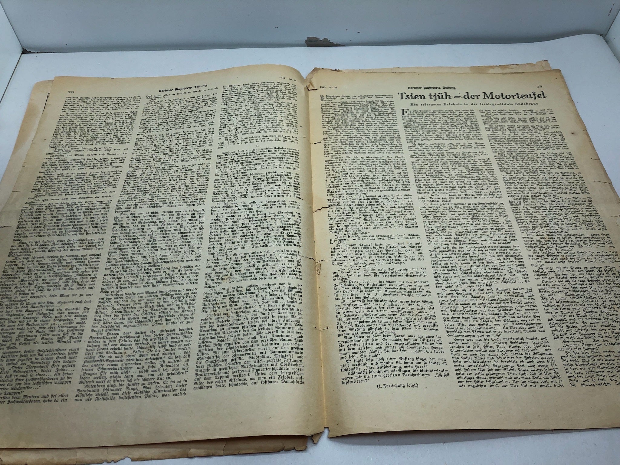 Original WW2 German Political Newspaper - 1st July 1943 - The Militaria Shop