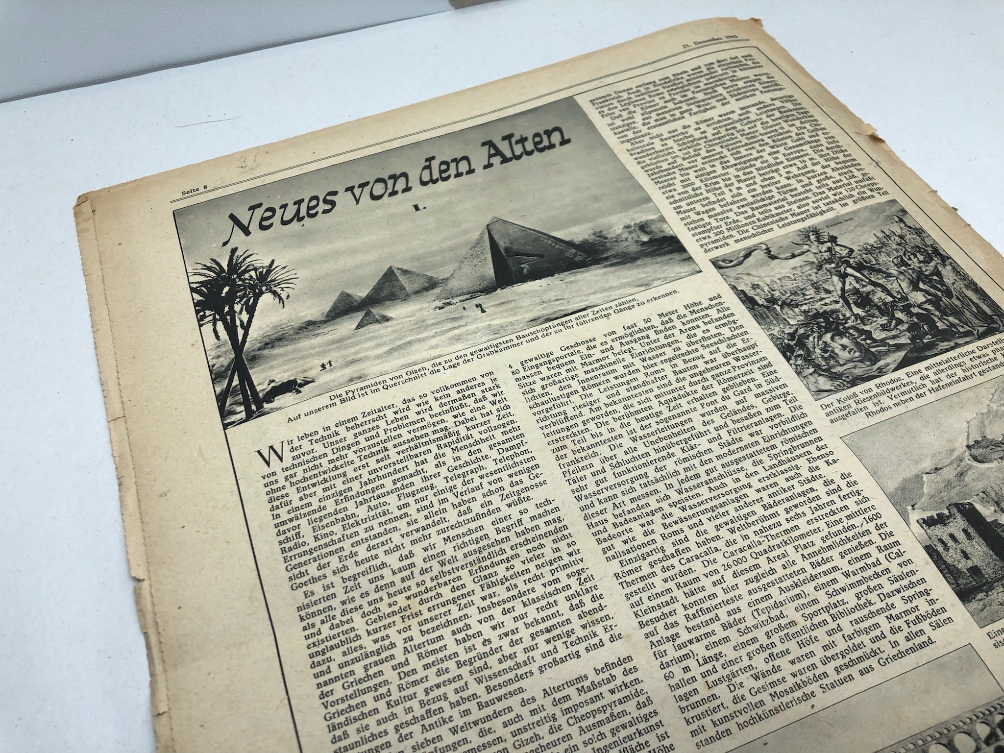 Original WW2 German Political Newspaper - 21st December 1943 - The Militaria Shop