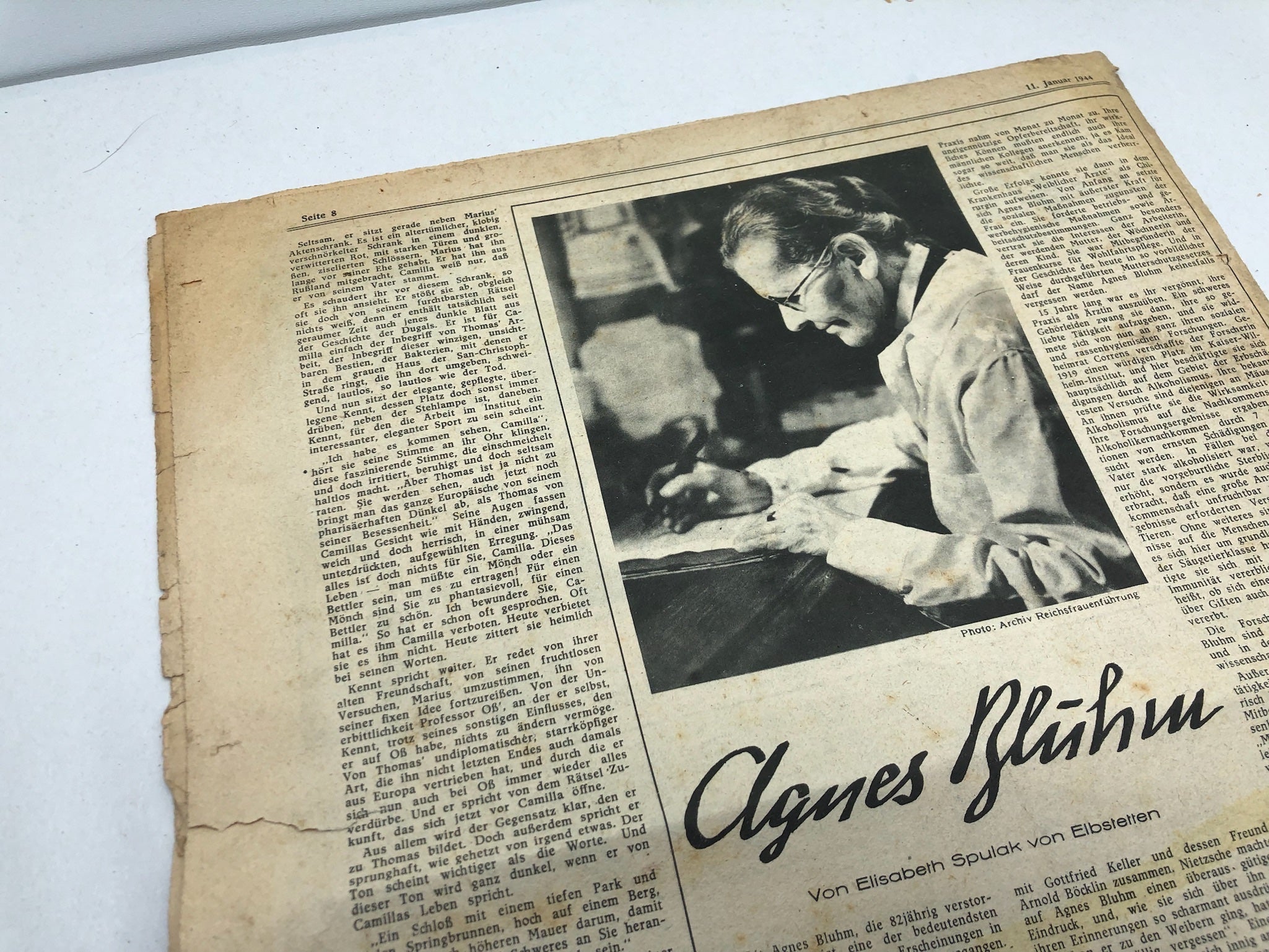 Original WW2 German Political Newspaper - 11th January 1944 - The Militaria Shop