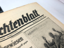 Charger l'image dans la galerie, Original WW2 German Political Newspaper - 28th August 1943
