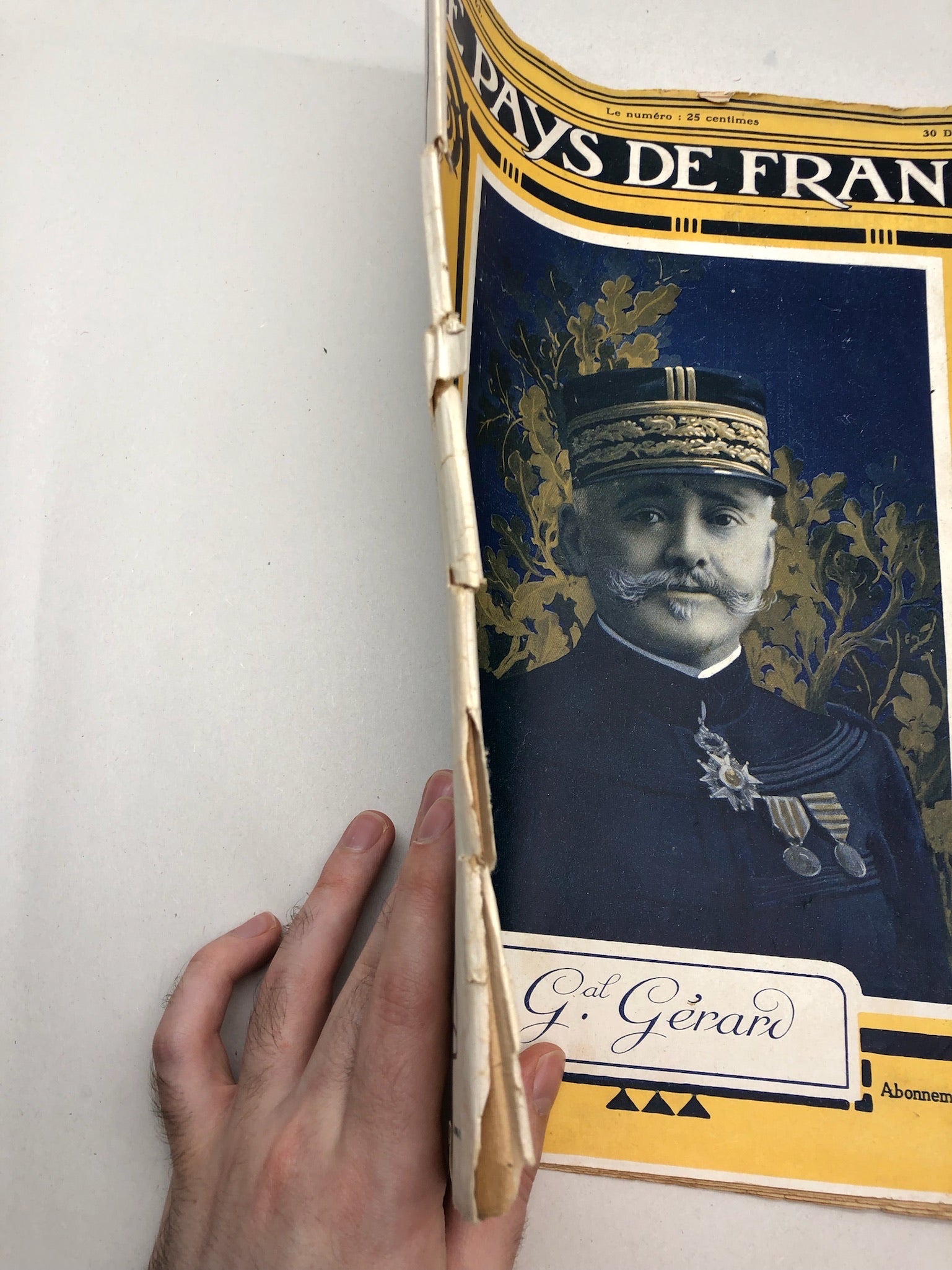 Original WW1 French Magazine Le Pays de France - 30th December 1915 - The Militaria Shop