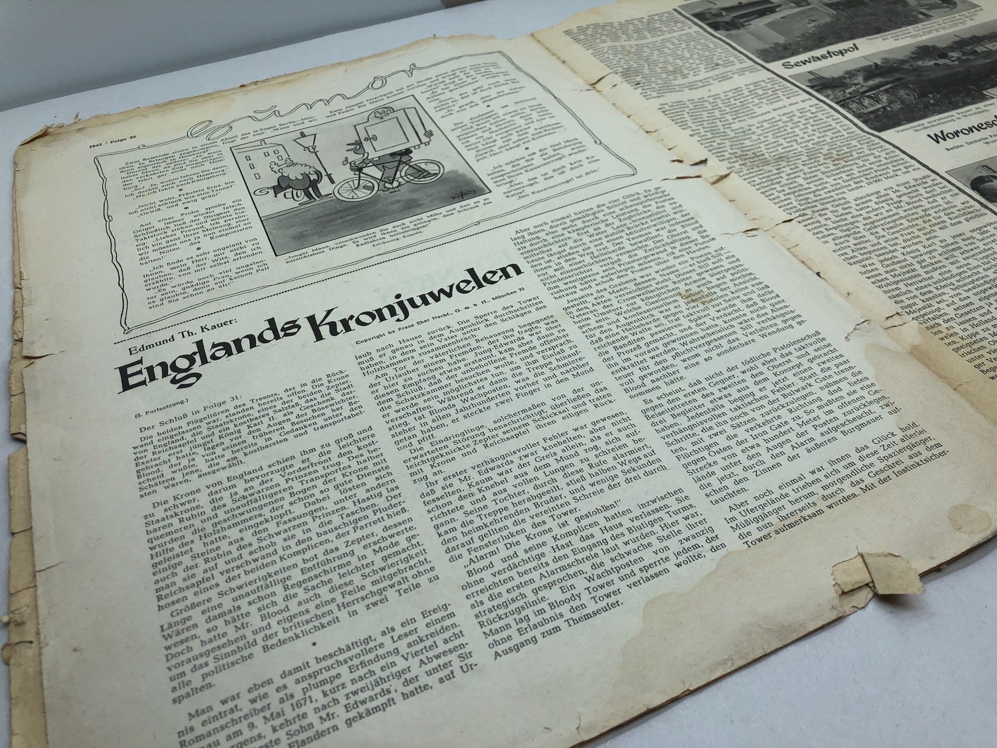 Original WW2 German Political Newspaper - 6th August 1942 - The Militaria Shop