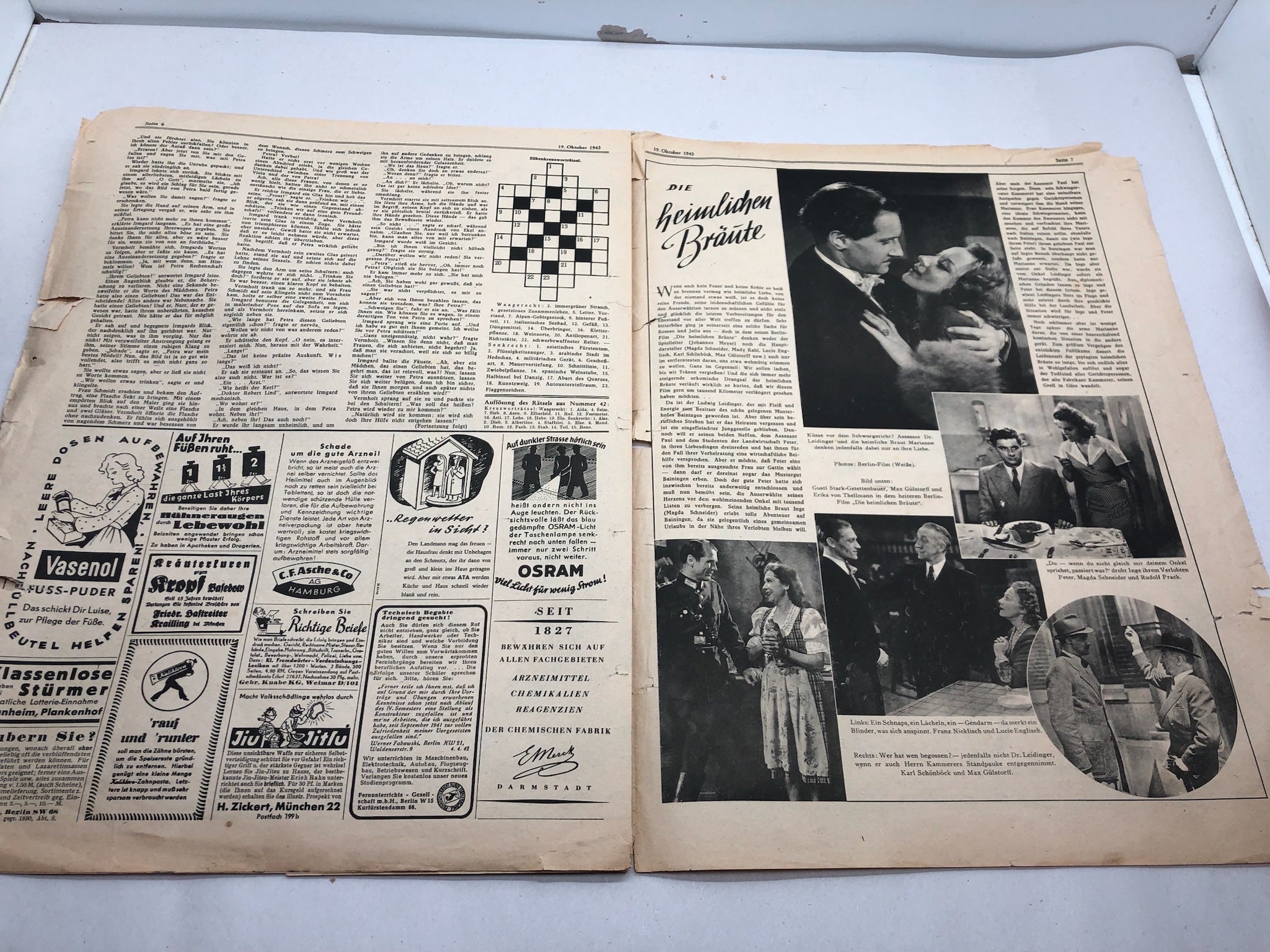 Original WW2 German Political Newspaper - 19th October 1943 - The Militaria Shop