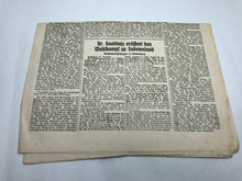 Load image into Gallery viewer, Original WW2 German NSDAP Heimatblatt Political Newspaper - 26th November 1938
