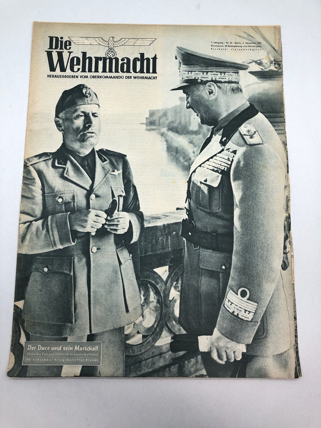 Die Wehrmacht German Propaganda Magazine Original WW2 - November 1943