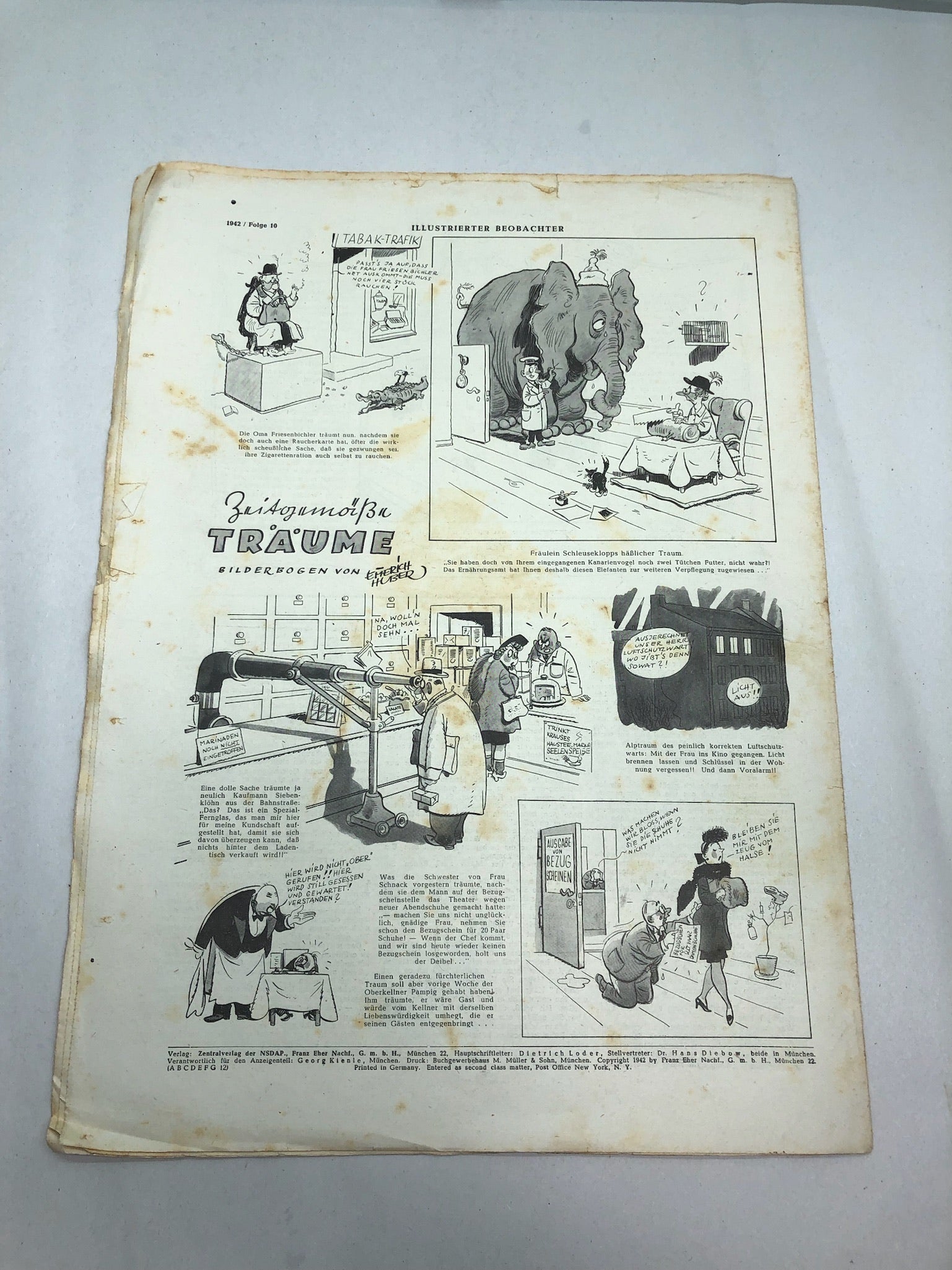 JB Juustrierter Beobachter NSDAP Magazine Original WW2 German - 5 March 1942 - The Militaria Shop
