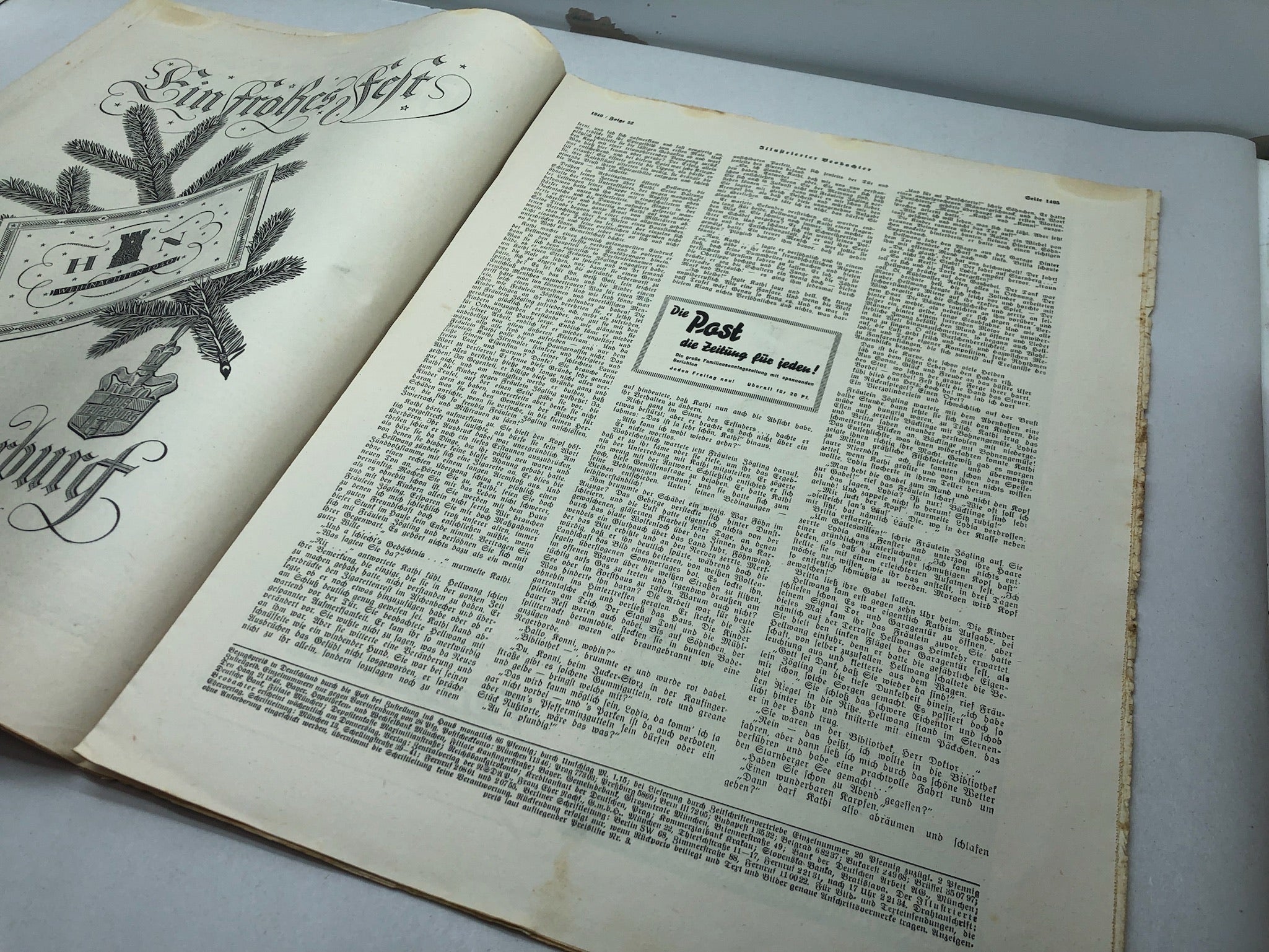 JB Juustrierter Beobachter NSDAP Magazine Original WW2 German - 26th December 1940 - The Militaria Shop