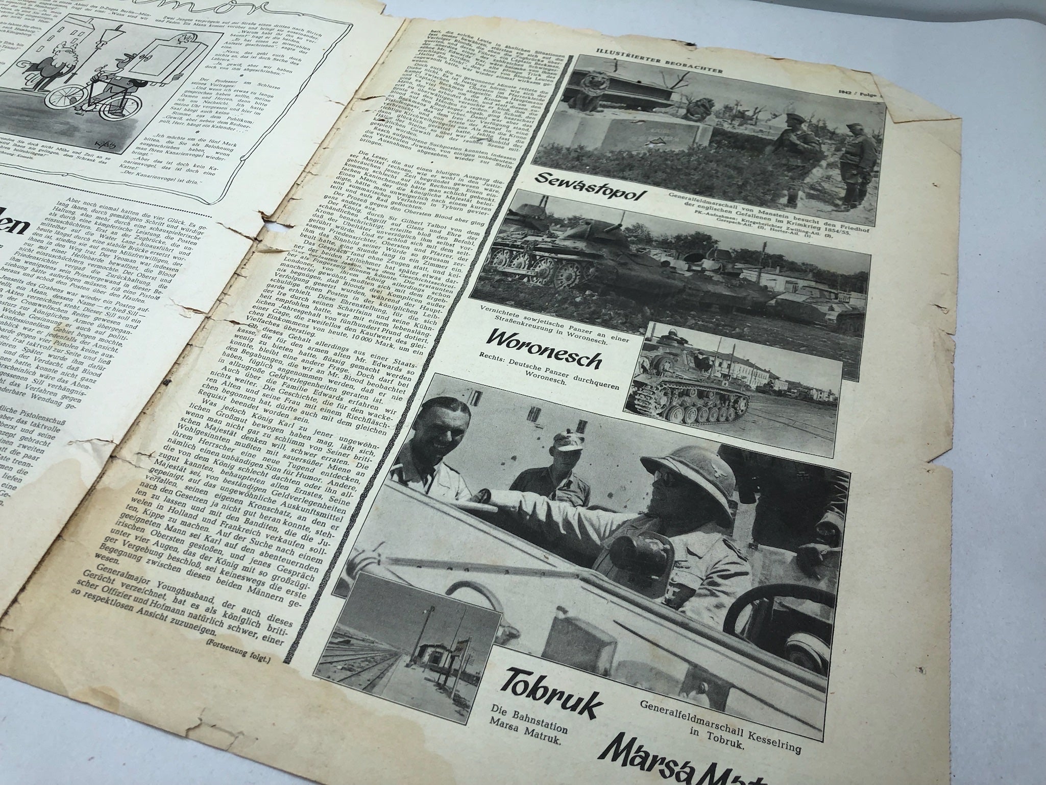 Original WW2 German Political Newspaper - 6th August 1942 - The Militaria Shop