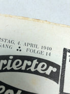JB Juustrierter Beobachter NSDAP Magazine Original WW2 German - 4 April 1940 - The Militaria Shop