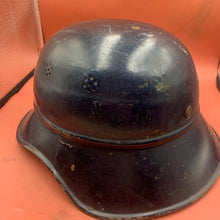 Load image into Gallery viewer, Original WW2 German Civil Defence Luftschutz Helmet - Complete with Liner &amp; Chinstrap
