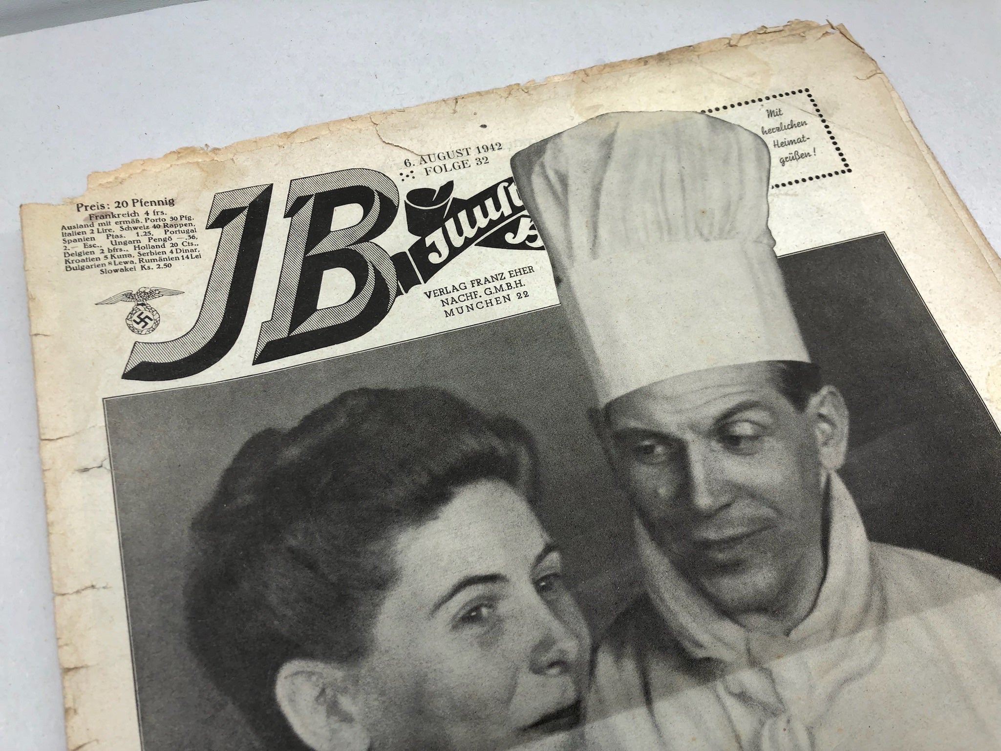 Original WW2 German Political Newspaper - 6th August 1942 - The Militaria Shop
