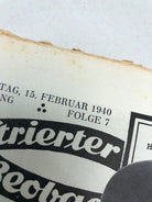 JB Juustrierter Beobachter NSDAP Magazine Original WW2 German - 15 February 1940 - The Militaria Shop