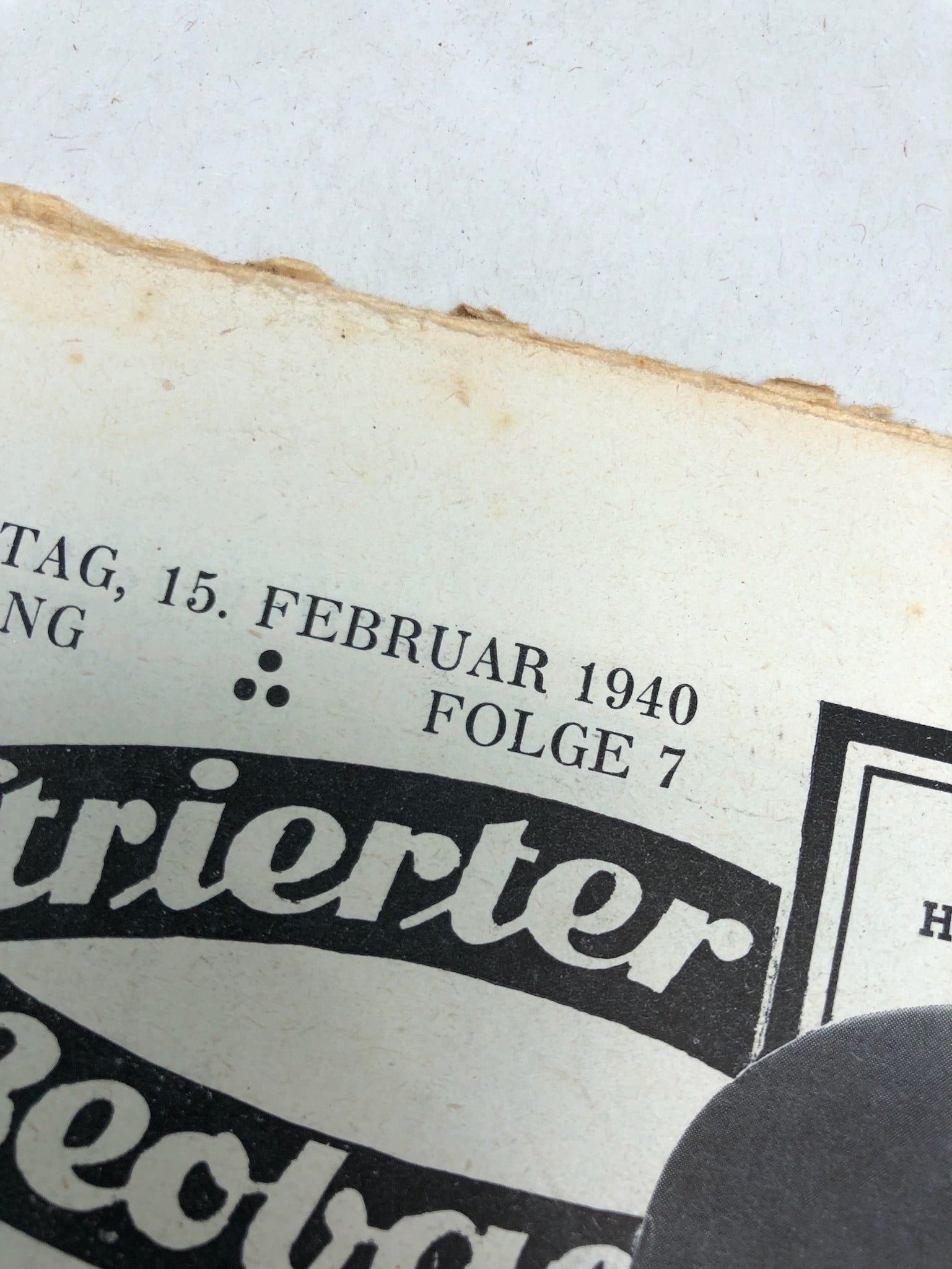JB Juustrierter Beobachter NSDAP Magazine Original WW2 German - 15 February 1940 - The Militaria Shop