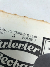 Load image into Gallery viewer, JB Juustrierter Beobachter NSDAP Magazine Original WW2 German - 15 February 1940
