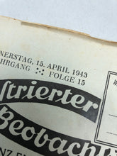 Lade das Bild in den Galerie-Viewer, JB Juustrierter Beobachter NSDAP Magazine Original WW2 German - 15 April 1943
