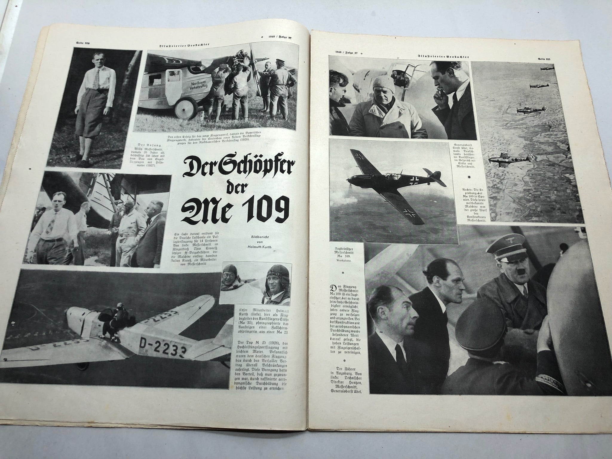 JB Juustrierter Beobachter NSDAP Magazine Original WW2 German - 12 September 1940 - The Militaria Shop