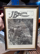 Original WW2 German Newspaper Magazine Framed for Display - The Militaria Shop
