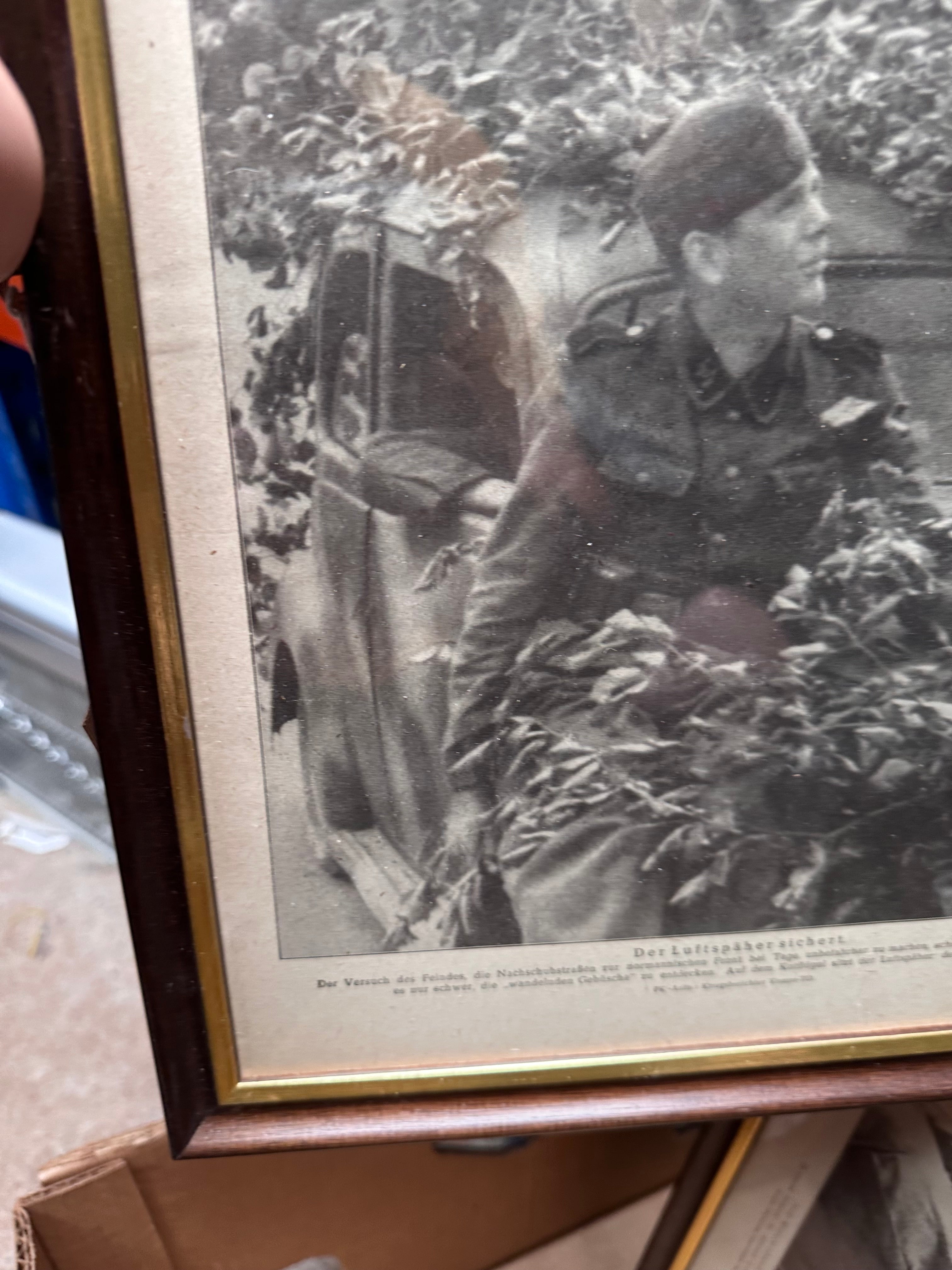Original WW2 German Newspaper Magazine Framed for Display - The Militaria Shop