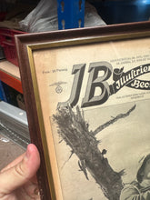 Load image into Gallery viewer, Original WW2 German Newspaper Magazine Framed for Display
