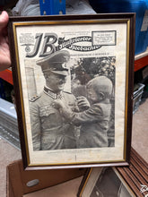 Load image into Gallery viewer, Original WW2 German Newspaper Magazine Framed for Display
