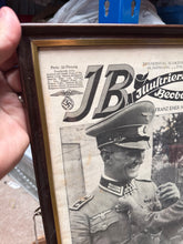 Load image into Gallery viewer, Original WW2 German Newspaper Magazine Framed for Display
