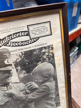 Load image into Gallery viewer, Original WW2 German Newspaper Magazine Framed for Display
