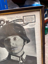 Load image into Gallery viewer, Original WW2 German Newspaper Magazine Framed for Display
