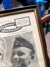 Load image into Gallery viewer, Original WW2 German Newspaper Magazine Framed for Display
