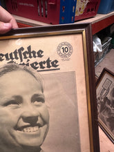 Load image into Gallery viewer, Original WW2 German Newspaper Magazine Framed for Display

