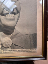 Load image into Gallery viewer, Original WW2 German Newspaper Magazine Framed for Display
