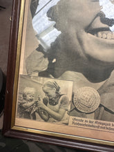 Load image into Gallery viewer, Original WW2 German Newspaper Magazine Framed for Display
