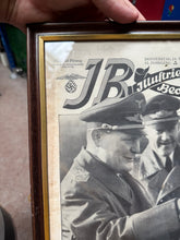 Load image into Gallery viewer, Original WW2 German Newspaper Magazine Framed for Display
