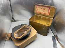 Charger l'image dans la galerie, WW2 British Home Front Civilian Gas Mask in Private Purchase Tin - Named
