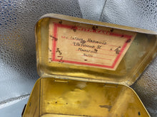 Charger l'image dans la galerie, WW2 British Home Front Civilian Gas Mask in Private Purchase Tin - Named
