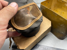Charger l'image dans la galerie, WW2 British Home Front Civilian Gas Mask in Private Purchase Tin - Named

