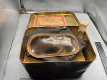 Charger l'image dans la galerie, WW2 British Home Front Civilian Gas Mask in Private Purchase Tin - Named
