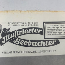 Charger l&#39;image dans la galerie, JB Juustrierter Beobachter NSDAP Magazine Original WW2 German - 6th June 1940
