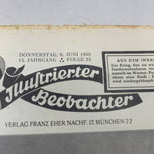 Load image into Gallery viewer, JB Juustrierter Beobachter NSDAP Magazine Original WW2 German - 6th June 1940
