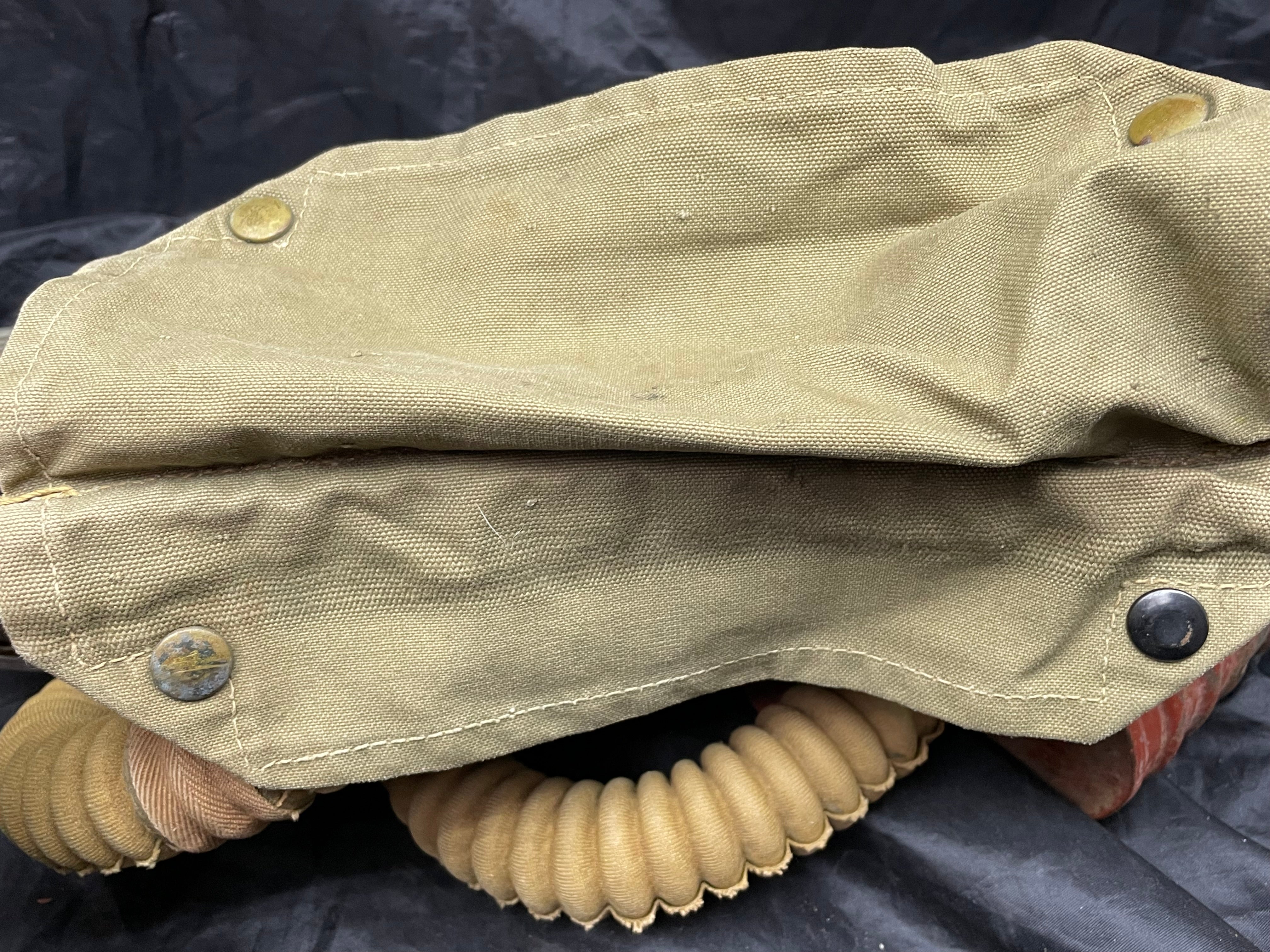 Original WW2 British Army Long-Hose Gas Mask with Bag - The Militaria Shop