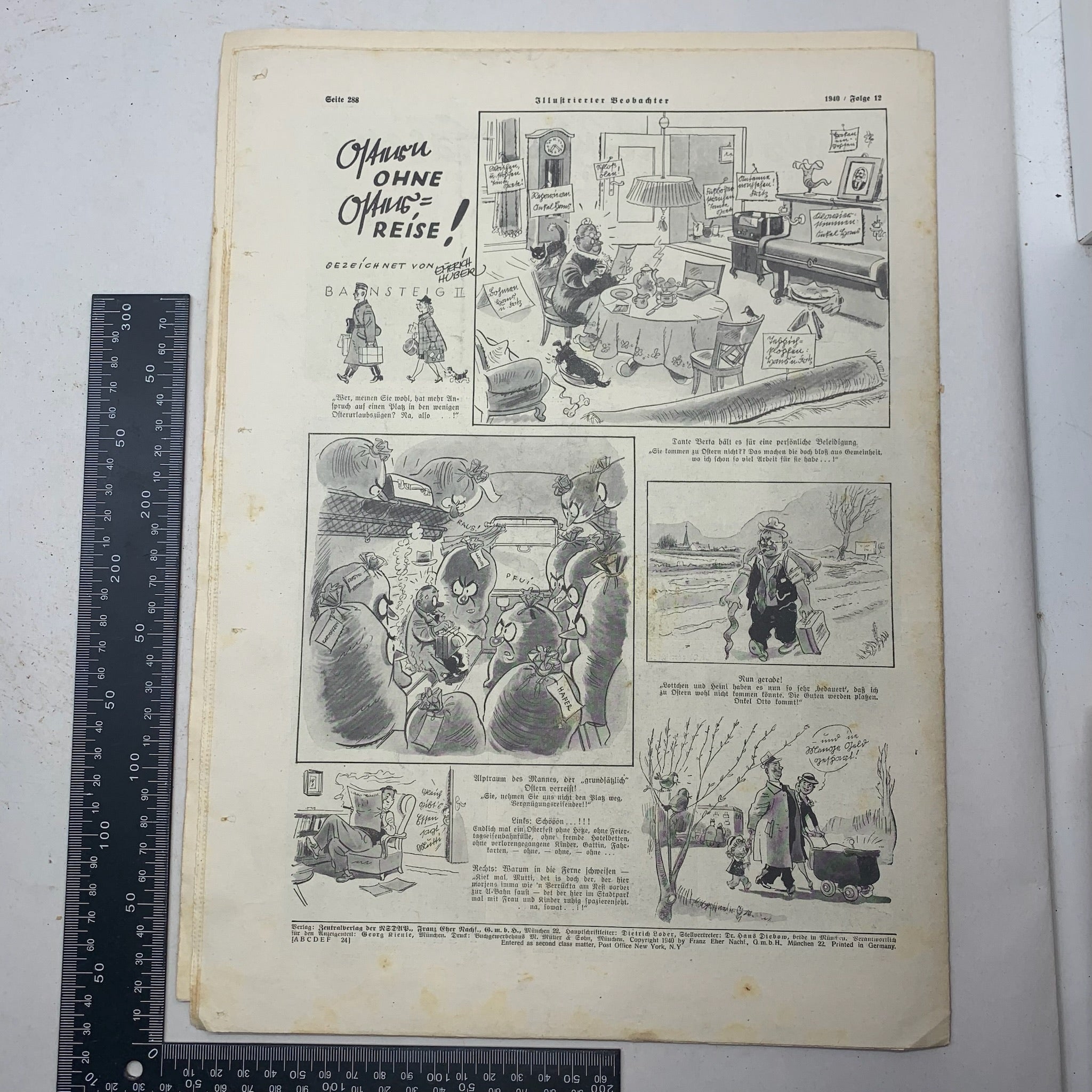 JB Juustrierter Beobachter NSDAP Magazine Original WW2 German - 21st March 1940 - The Militaria Shop