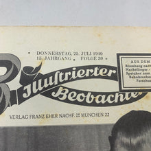 Load image into Gallery viewer, JB Juustrierter Beobachter NSDAP Magazine Original WW2 German - 25th July 1940
