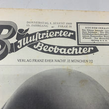 Load image into Gallery viewer, JB Juustrierter Beobachter NSDAP Magazine Original WW2 German - 1st August 1940
