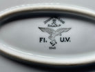 Original WW2 German Luftwaffe Porcelain Serving Platter - Dated 1940 - The Militaria Shop