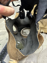 Load image into Gallery viewer, Original WW2 British Army Soldiers GSR Gas Mask Set in Bag
