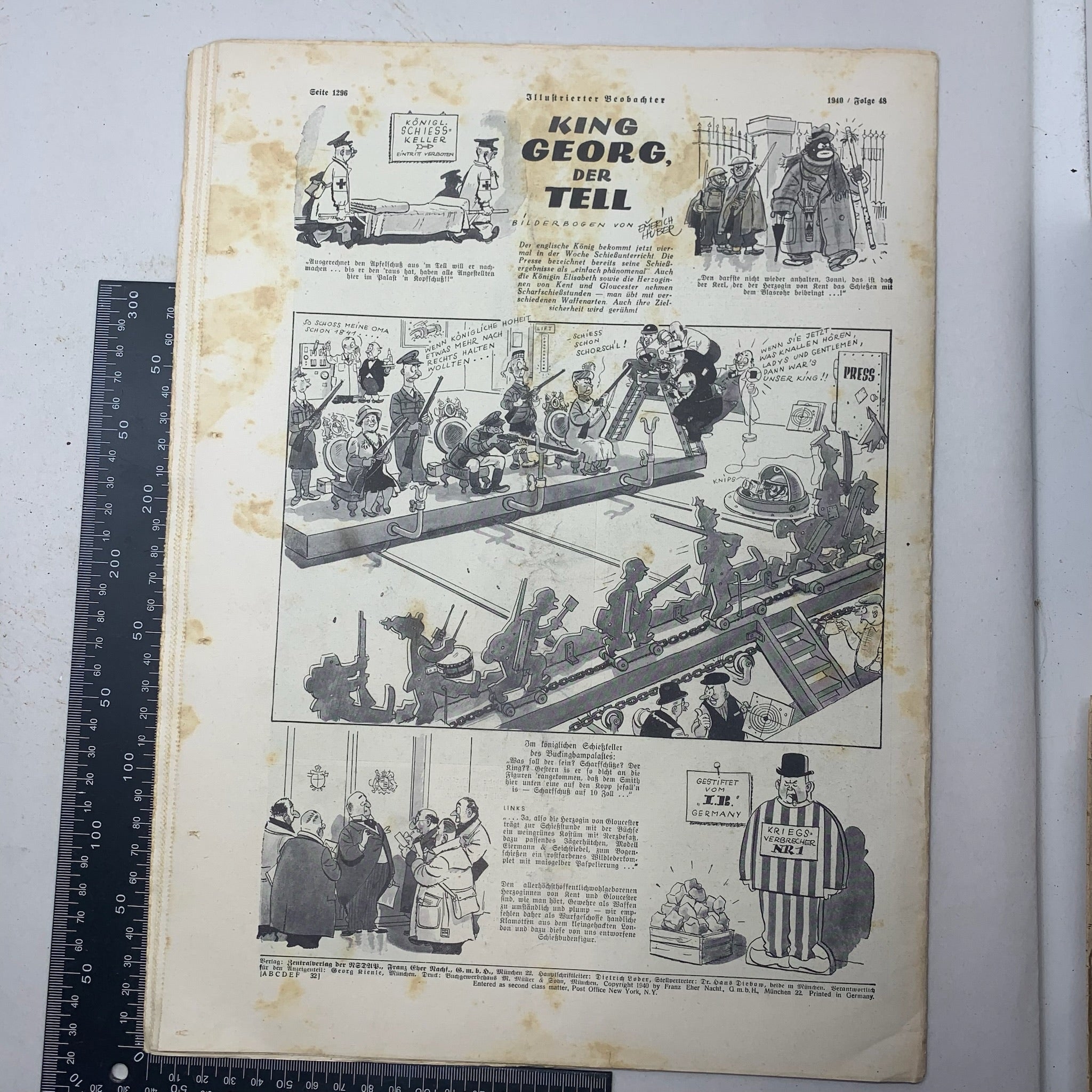 JB Juustrierter Beobachter NSDAP Magazine Original WW2 German - 28th November 1940 - The Militaria Shop