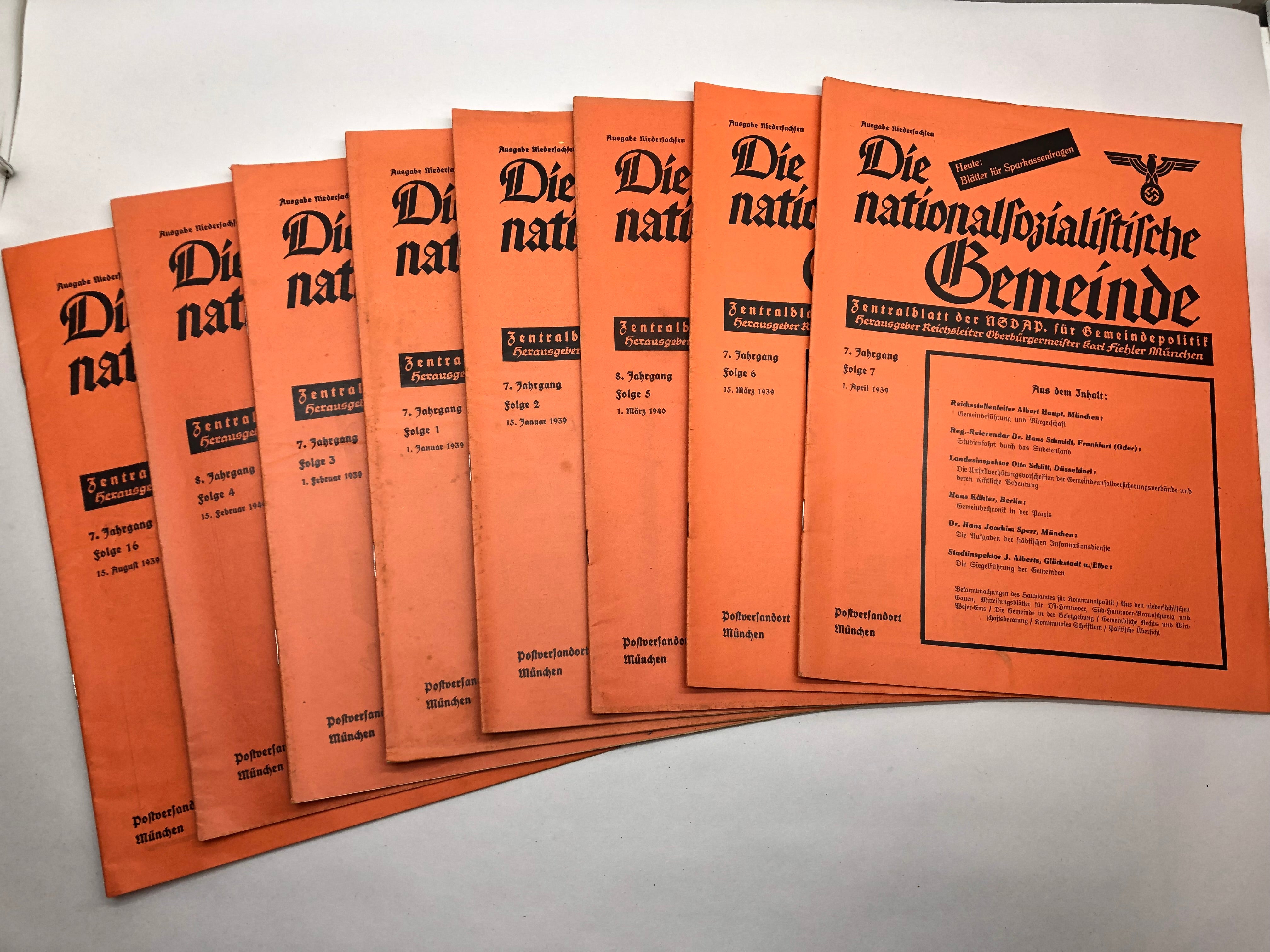 Original WW2 German Political Local Magazine / Newspaper - The Militaria Shop