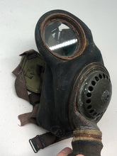 Load image into Gallery viewer, Original WW2 British Army Soldiers Gas Mask &amp; Filter Set
