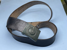 Load image into Gallery viewer, WW2 German SS Enlisted Mans Belt &amp; Buckle - Reproduction
