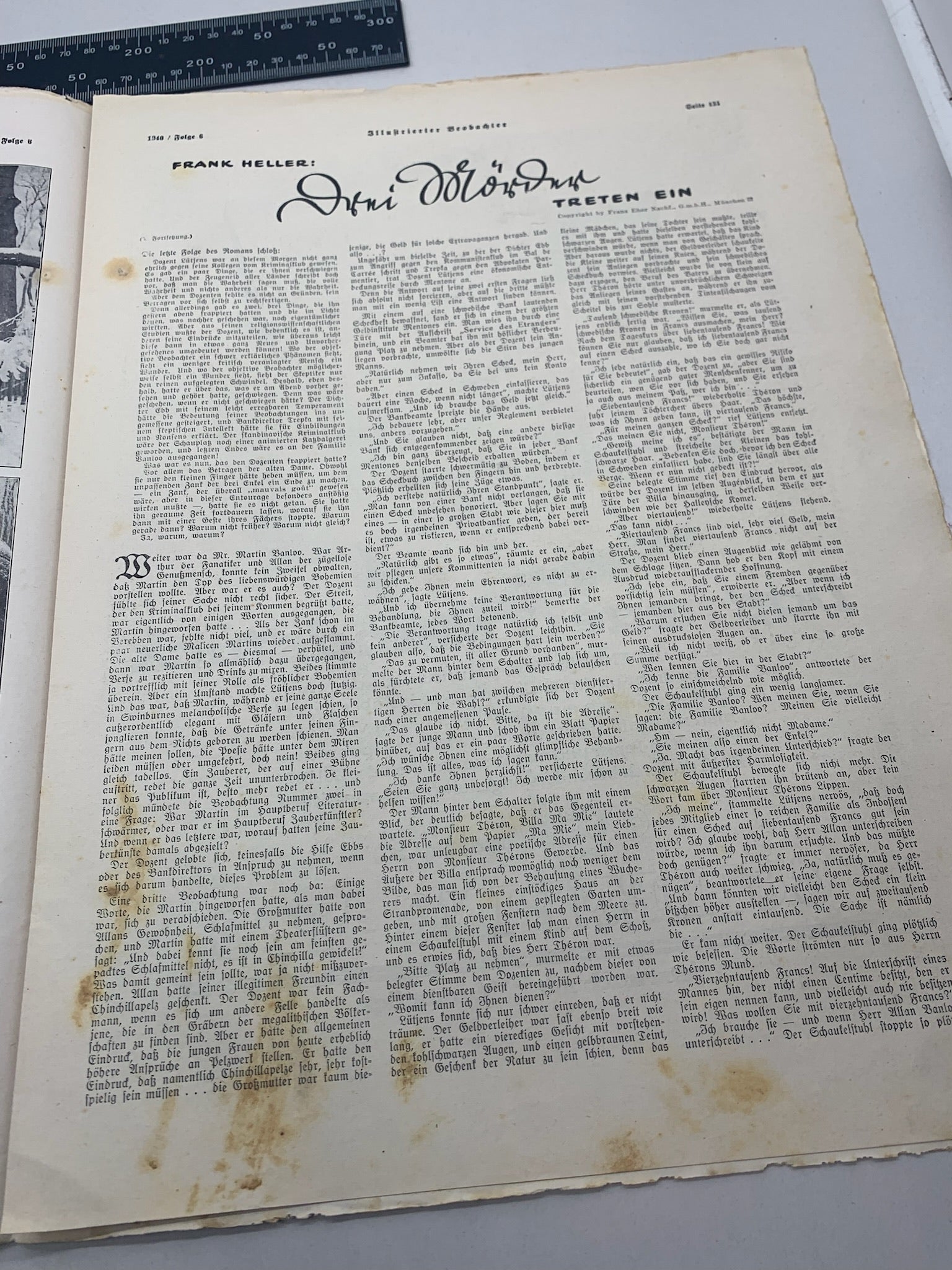 JB Juustrierter Beobachter NSDAP Magazine Original WW2 German - 9th February 1940 - The Militaria Shop